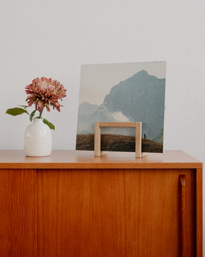 Dubový stojan na LP desky a magazíny