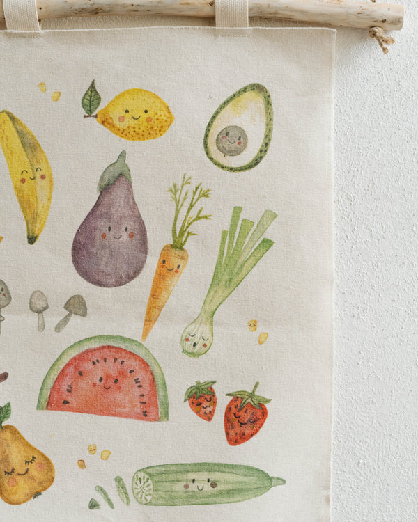 Plátno RóziRézi - Ovoce a zelenina